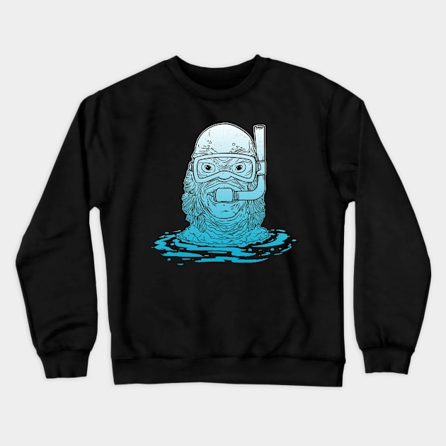 Lagoon Snorkeling Crewneck Sweatshirt by blairjcampbell